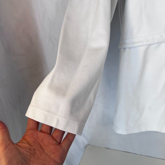 Multiples White Casual Rivet Button Front Drawstring Waist Jacket Size XL - Picture 5 of 8